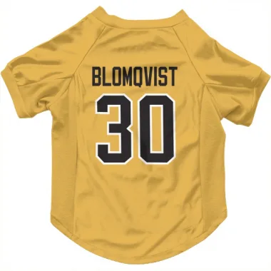 Gold Pittsburgh Penguins Joel Blomqvist   Dog & Cat Pet Jersey