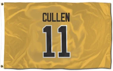 Gold Pittsburgh Penguins John Cullen   Flag (3 X 5)