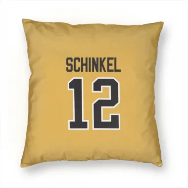 Gold Pittsburgh Penguins Ken Schinkel   Pillow Cover (18 X 18)