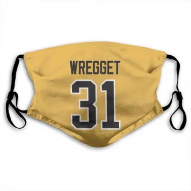 Gold Pittsburgh Penguins Ken Wregget   Face Mask