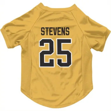 Gold Pittsburgh Penguins Kevin Stevens   Dog & Cat Pet Jersey