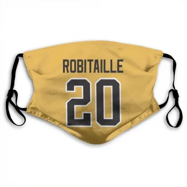 Gold Pittsburgh Penguins Luc Robitaille   Face Mask