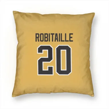 Gold Pittsburgh Penguins Luc Robitaille   Pillow Cover (18 X 18)