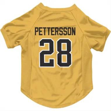 Gold Pittsburgh Penguins Marcus Pettersson   Dog & Cat Pet Jersey