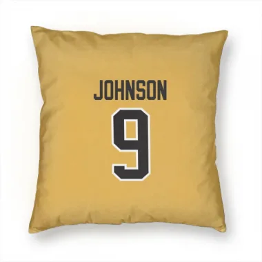 Gold Pittsburgh Penguins Mark Johnson   Pillow Cover (18 X 18)