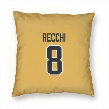 Gold Pittsburgh Penguins Mark Recchi   Pillow Cover (18 X 18)