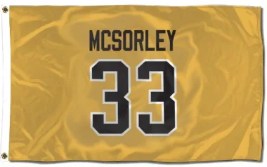 Gold Pittsburgh Penguins Marty Mcsorley   Flag (3 X 5)