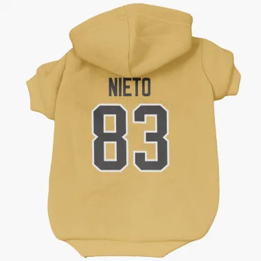 Gold Pittsburgh Penguins Matt Nieto   Dog & Cat Pet Hoodie