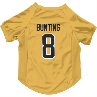 Gold Pittsburgh Penguins Michael Bunting   Dog & Cat Pet Jersey