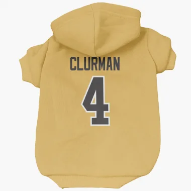 Gold Pittsburgh Penguins Nate Clurman   Dog & Cat Pet Hoodie