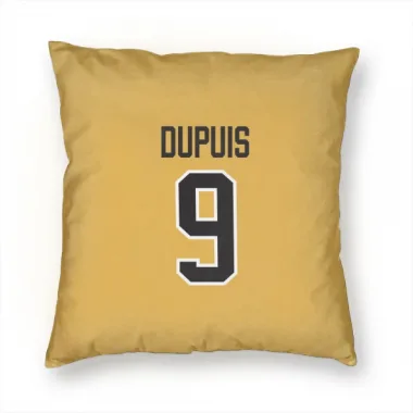 Gold Pittsburgh Penguins Pascal Dupuis   Pillow Cover (18 X 18)