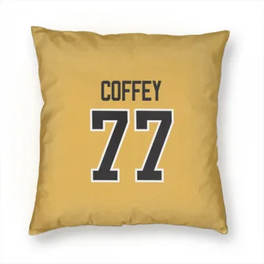 Gold Pittsburgh Penguins Paul Coffey   Pillow Cover (18 X 18)