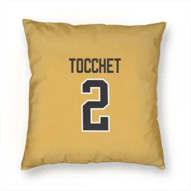 Gold Pittsburgh Penguins Rick Tocchet   Pillow Cover (18 X 18)