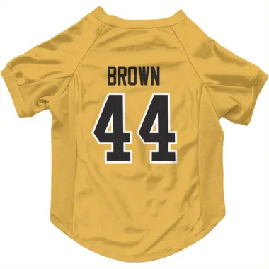 Gold Pittsburgh Penguins Rob Brown   Dog & Cat Pet Jersey