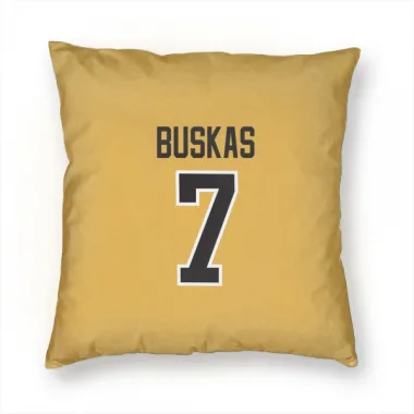 Gold Pittsburgh Penguins Rod Buskas   Pillow Cover (18 X 18)