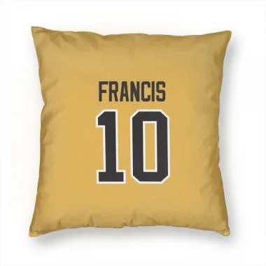 Gold Pittsburgh Penguins Ron Francis   Pillow Cover (18 X 18)