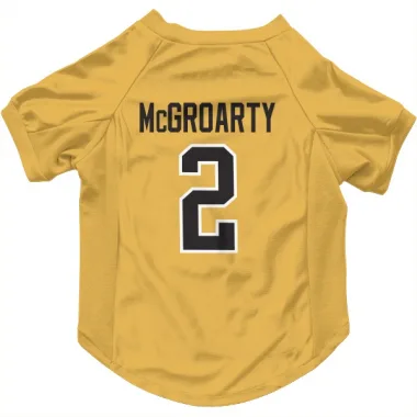 Gold Pittsburgh Penguins Rutger McGroarty   Dog & Cat Pet Jersey