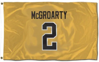 Gold Pittsburgh Penguins Rutger McGroarty   Flag (3 X 5)