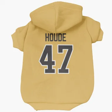 Gold Pittsburgh Penguins Samuel Houde   Dog & Cat Pet Hoodie