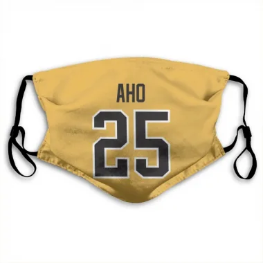 Gold Pittsburgh Penguins Sebastian Aho   Face Mask