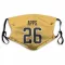 Gold Pittsburgh Penguins Syl Apps   Face Mask