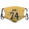 Gold Pittsburgh Penguins Tanner Howe   Face Mask