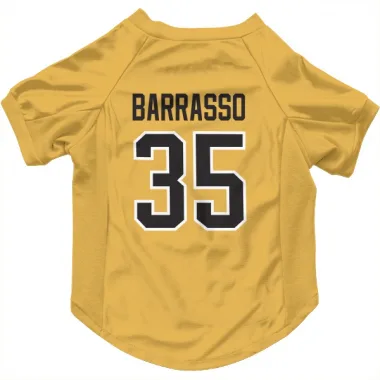 Gold Pittsburgh Penguins Tom Barrasso   Dog & Cat Pet Jersey