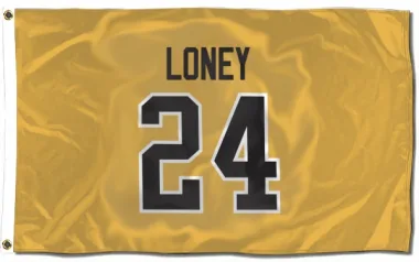 Gold Pittsburgh Penguins Troy Loney   Flag (3 X 5)