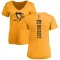 Gold Women's Phil Bourque Pittsburgh Penguins One Color Backer T-Shirt -