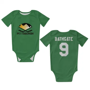 Green Pittsburgh Penguins Andy Bathgate   Newborn & Infant Bodysuit