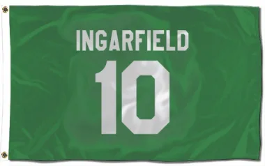 Green Pittsburgh Penguins Earl Ingarfield   Flag (3 X 5)