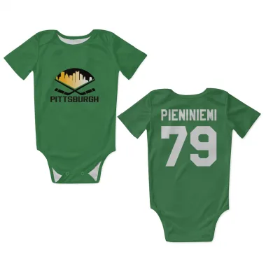 Green Pittsburgh Penguins Emil Pieniniemi   Newborn & Infant Bodysuit