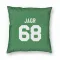 Green Pittsburgh Penguins Jaromir Jagr   Pillow Cover (18 X 18)