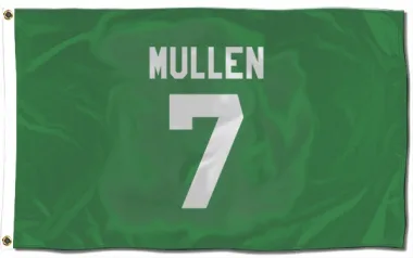 Green Pittsburgh Penguins Joe Mullen   Flag (3 X 5)