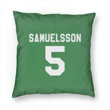 Green Pittsburgh Penguins Ulf Samuelsson   Pillow Cover (18 X 18)