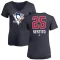 Navy Women's Tom Sestito Pittsburgh Penguins Name and Number Banner Wave V-Neck T-Shirt -