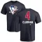 Navy Youth Nate Clurman Pittsburgh Penguins Name and Number Banner Wave T-Shirt -