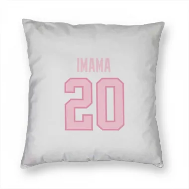 White Pink Pittsburgh Penguins Bokondji Imama   Pillow Cover (18 X 18)