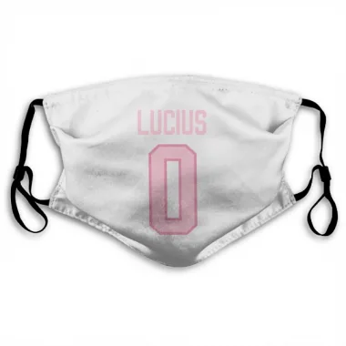 White Pink Pittsburgh Penguins Cruz Lucius   Face Mask