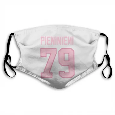 White Pink Pittsburgh Penguins Emil Pieniniemi   Face Mask