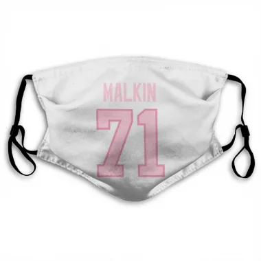 White Pink Pittsburgh Penguins Evgeni Malkin   Face Mask