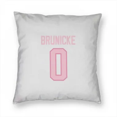 White Pink Pittsburgh Penguins Harrison Brunicke   Pillow Cover (18 X 18)