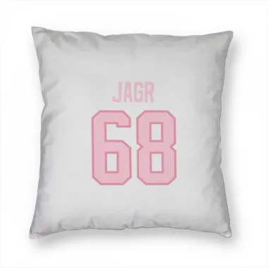 White Pink Pittsburgh Penguins Jaromir Jagr   Pillow Cover (18 X 18)