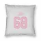 White Pink Pittsburgh Penguins Jaromir Jagr   Pillow Cover (18 X 18)