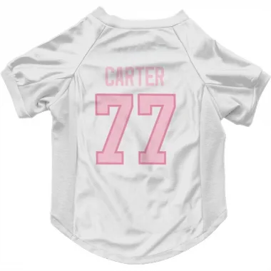 White Pink Pittsburgh Penguins Jeff Carter   Dog & Cat Pet Jersey