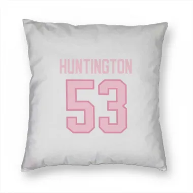 White Pink Pittsburgh Penguins Jimmy Huntington   Pillow Cover (18 X 18)