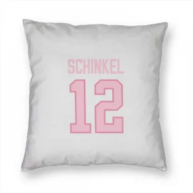 White Pink Pittsburgh Penguins Ken Schinkel   Pillow Cover (18 X 18)