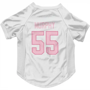 White Pink Pittsburgh Penguins Larry Murphy   Dog & Cat Pet Jersey