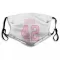 White Pink Pittsburgh Penguins Leo Boivin   Face Mask