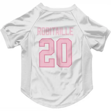 White Pink Pittsburgh Penguins Luc Robitaille   Dog & Cat Pet Jersey